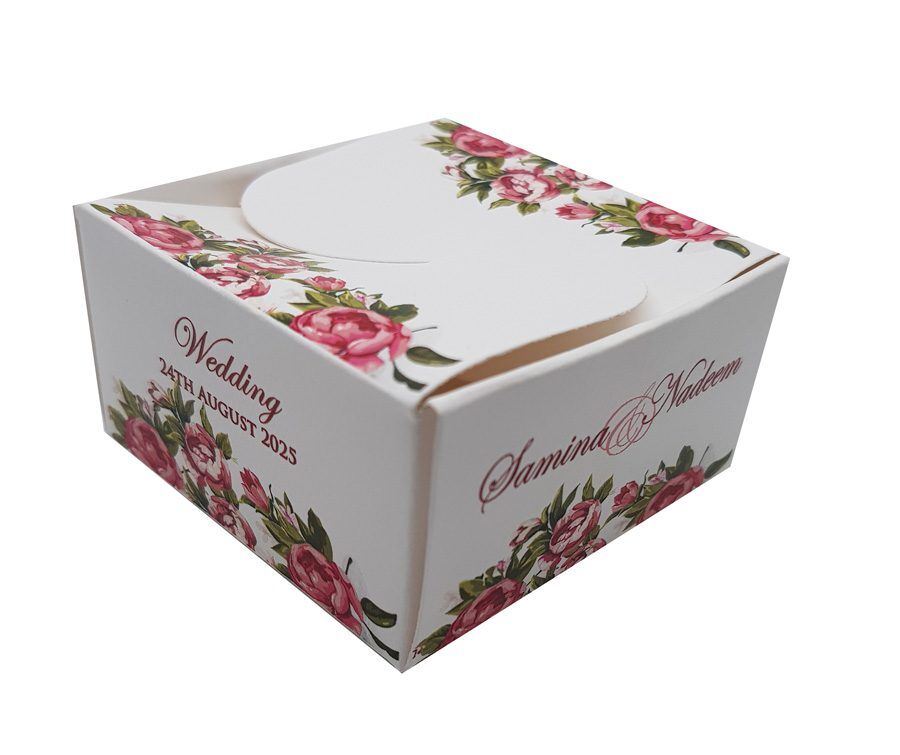 Rose Leaf Butterfly Party Favour Box